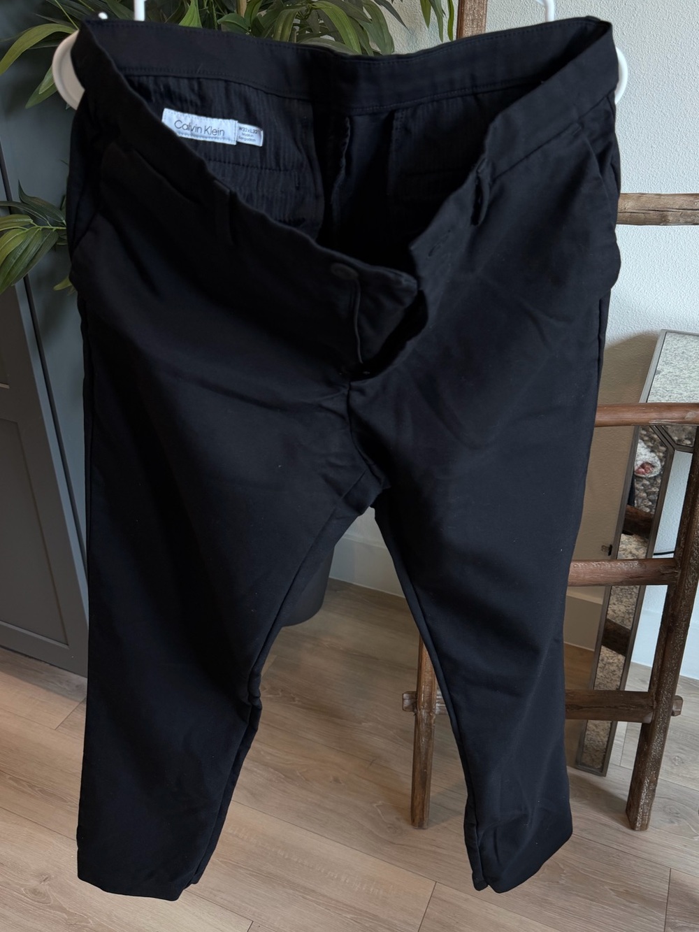 Calvin Klein Men’s Black Chino Pants - Slim Fit